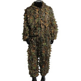 . 1 Conjunto De Roupas De Caça Com Folhas 3d E Calças