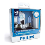 ( 100% Original ) Philips Diamond Vision 5000k H8 Com Nota