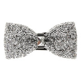 * 2x Moda Masculina Strass Gravata Borboleta Festa Banquete
