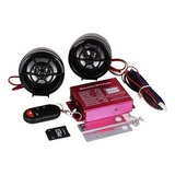 . Lazhu Alarme Moto Motocicleta Áudio Caixa De Som Moto Mp3