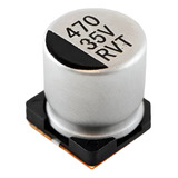 (50x) Capacitor Eletrolítico Smd 470uf 35v 10x10mm