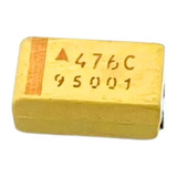 (50x) Capacitor Tântalo Smd 47uf 25v Case B