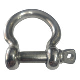01 Manilha Balão Aço Inox 10mm P/ Cabos Correntes Cargas