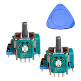 02 Analógicos 3d Alps Original Para Controles Ps4 + Alavanca