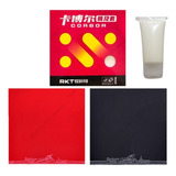 02 Borrachas Reactor Corbor + Cola 15ml Tênis De Mesa