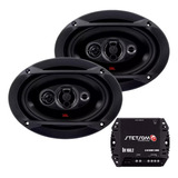 02 Falantes Jbl Selenium 6x9 Pol 200w Rms + Módulo Stetsom
