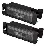 02 Lanterna De Placa Vw Fox Gol Giv G4 Com Soquete Acrílico
