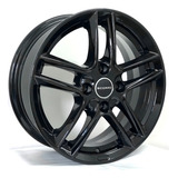 02 Rodas Scorro S217 Turismo Aro 15x6 4x100 (2 Unid)+bicos Cor Black Piano