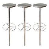 03 Bancos Inox Dupla Face 120cm Para Piscinas