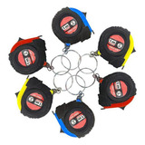 03 Mini Fita Métrica Trena Chaveiro Régua Retrátil Medir 1m
