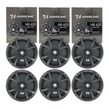 03 Par Medio Hurricane 6pol 500w Mb600 4/8 Ohms Pino Cromado