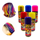 03 Tinta Spray Alegria Colorir Cabelo Carnaval Aniversário
