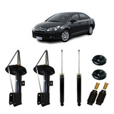 04 Amortecedor C4 Hatch 2007 2009 2010 2011 2012 2013 + Kit