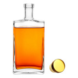 05 Garrafa Vidro Grandeur 750ml Luxo Whisky Licor + Tampa