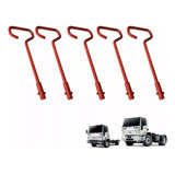 05-puxador Trava Da Cabine Ford Cargo Vermelho