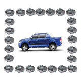 06 Kits C/ 24 Porcas Roda Cromadas Ford Ranger 13 Em Diante 