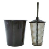 06 Kits Cineminha Balde 1 Litro +copo Twister 400ml 