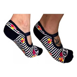 06 Pares Meia Sapatilha Pilates Yoga Antiderrapante. Ref:760