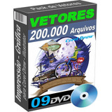 09 Dvds Vetores 200 Mil Artes Corel Draw Cartoon Logo Design