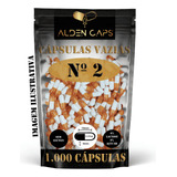 1.000 Cápsulas Vazias Gelatina Laranja E Branca Nº 2 (300mg)