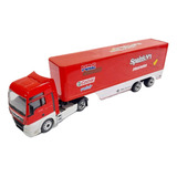 1:32 Caminhão Metal Man Honda Spain Carreta Barateirominis