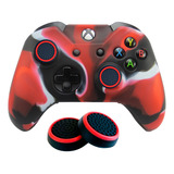 1 Capa Case De Silicone Controle Xbox One + 2 Grips