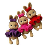 1 Coelha Mariazinha Crochê Amigurumi Decoração Páscoa Boneco