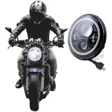 1 Farol De Led Moto 7 Polegadas Angel Eye Drl Função Seta