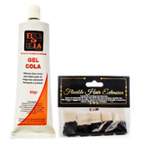 1 Gel + 1 Pacote De Nano Extension Para Mega Hair