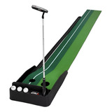 1 Kit Treino Golfe 3 Peças,tapete 3m,taco Canhoto E 3 Bolas