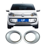 1 Par Copo Moldura Para Farol De Milha Vw Up Neblina Cinza