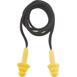 1 Par De Protetores Auditivo Em Copolímero Plug Com Cordão Vonder Epi Cor Amarelo