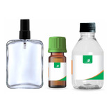 1 Perfume Essência 20ml + 1frasco + 1base 80ml + 1 Valvula
