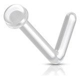 1 Piercing Nariz Nostril Retentor Disco Para Esconder