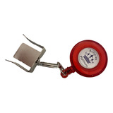 1 Porta Giz Platinum Para Sinuca / Bilhar De Elástico Cor Vermelho
