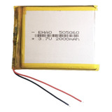 1 Unidade 505060 C/ 2000mah C/ 2 Fios 3,7v 5x50x60mm -