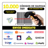 10.000 Códigos De Barras Ean13 Com Imagem Envio Imediato