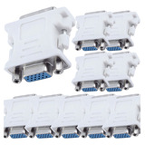 10 Adaptadores Dvi-i Macho 24+5 Pinos P/ Vga 15 Pinos Femea
