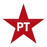 10 Adesivo Pt Lula Partido Trabalhadores Presidente Carro 