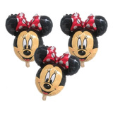 10 Balões Metalizado Mickey Minnie De 30 Cm Enfeite De Mesa