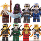 10 Bonecos Blocos De Montar Ninja Ninjago Compatível C/marca