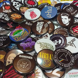 10 Bottons 4,5 Rock & Roll Botons Button Pins Broches