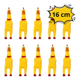 10 Brinquedos Pet Mordedor Frango Galinha Em Atacado - 16 Cm