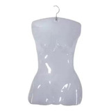 10 Cabide Collant Busto Manequim Pvc Feminino Transparente