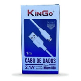 10 Cabo Dados E Carga Kingo 1m 2.1a Micro Usb V8 Atacado