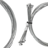 10 Cabo De Freio Aço Inox Duplo 1.5x2200mm Speed Ou Mtb Bike