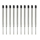 10 Carga Refil De Canetas Metal Tipo Crown Parker Preta
