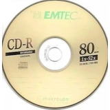 10 Cd-r Máxima Digital Áudio Emtec-80 Min P/ Gravadores Mesa