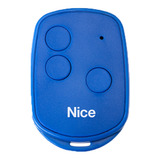 10 Controle Remoto Transmissor Nice Linear Tb 3 Botões Azul