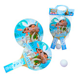 10 Kits Raquete Ping Pong Personalizada Moana